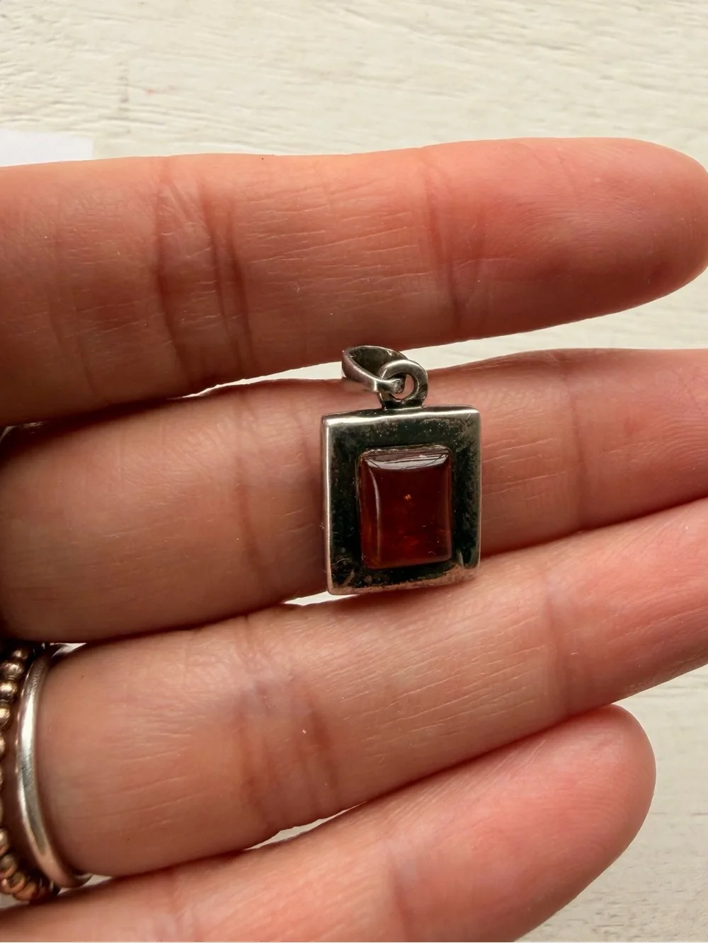 Vintage and handmade pendants Amber & Carnelian Charm Pendant lot